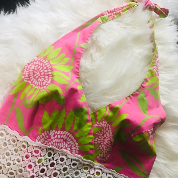 Lilly Pulitzer Vintage Halter Top Sunflower Soliel - Picture 3 of 10